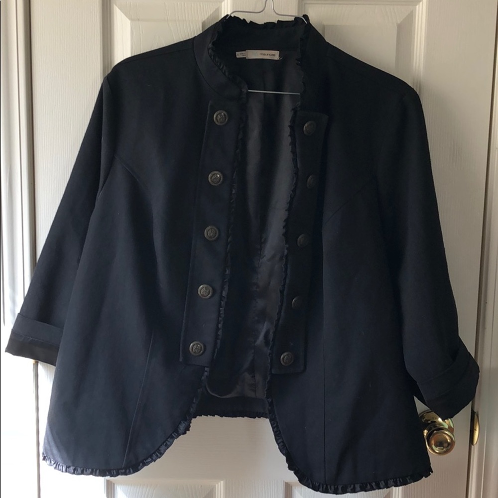 Military style black Blazer